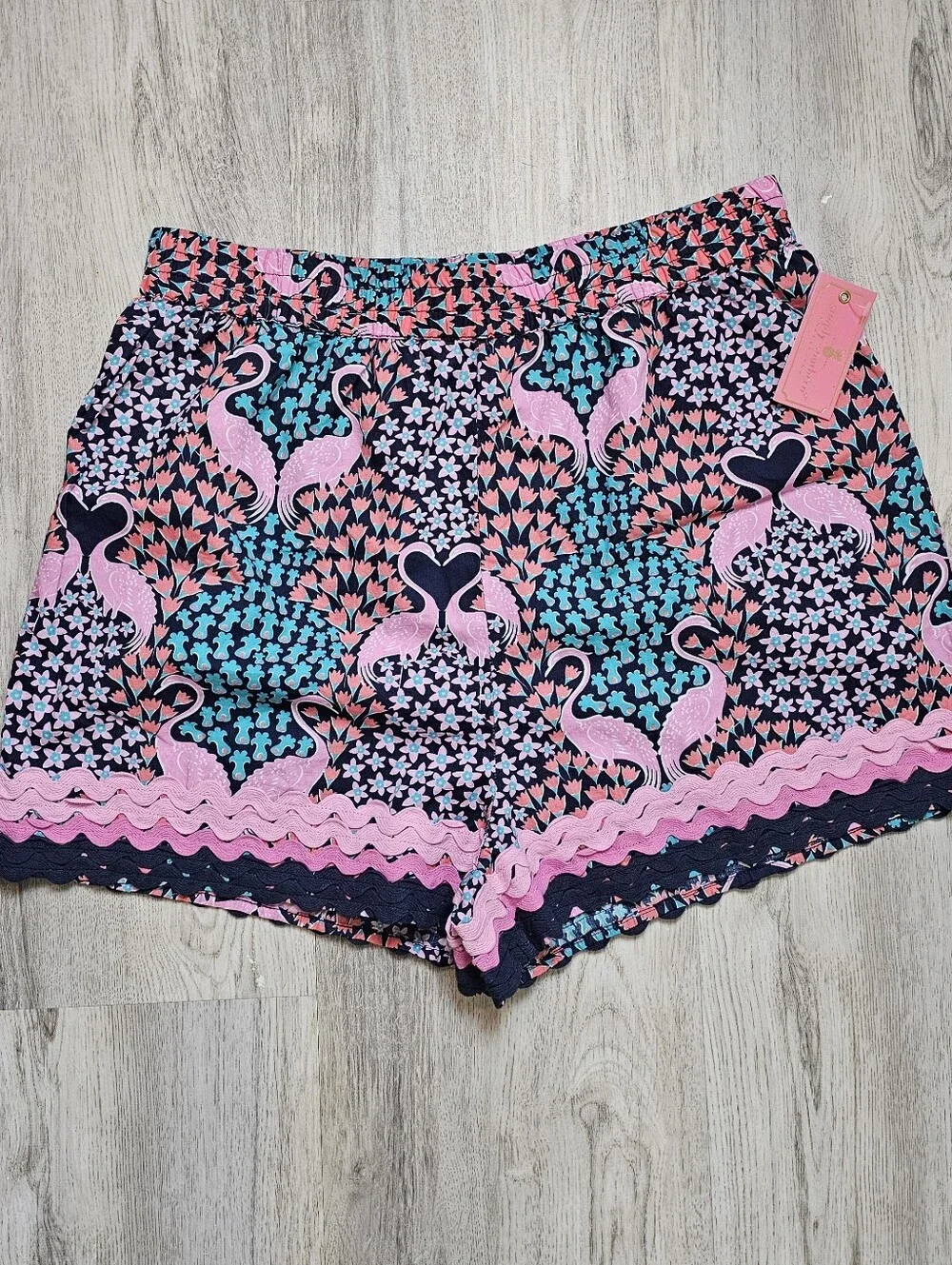 New Simply Southern Flamingo Cotton Lounge Shorts